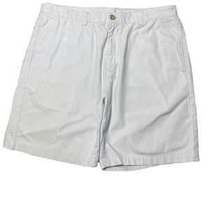 Vineyard Vines Mens Size 36 Inseam 9 inch Khaki Beige Club Short Golf Whale Logo